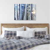 Bedrückte blaue Jeans Leinwanddruck (Insitu (Schlafzimmer))