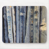 Bedrückte blaue Jeans Mousepad (Vorne)