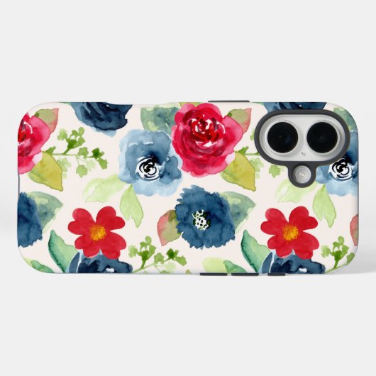bedruckte Blume Case-Mate iPhone Hülle (Rückseite (Horizontal))