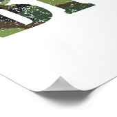 Bedrückte Camouflage Bigfoot Evolution Poster (Ecke)
