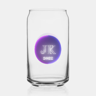 Bedruckte Can Glass JK 2022 Lila Logo Dosenglas