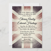 Bedrückte Einladungen zur Hochzeit britischer Fahn (Vorderseite)