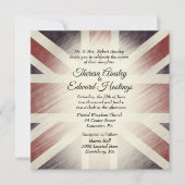 Bedrückte Einladungen zur Hochzeit britischer Fahn (Vorderseite)