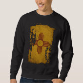 Bedrückte Fahne in New Mexico Sweatshirt (Vorderseite)