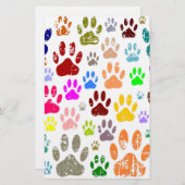 Bedrückte farbige Hundeschlittendrucke Briefpapier (Vorne/Hinten)