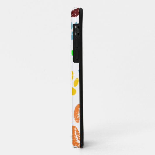 Bedrückte farbige Hundeschlittendrucke Case-Mate iPhone Hülle (Hinten/Links)