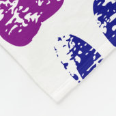 Bedrückte farbige Hundeschlittendrucke Fleecedecke (Ecke)