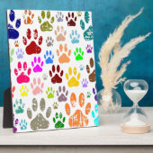 Bedrückte farbige Hundeschlittendrucke Fotoplatte (Seite)