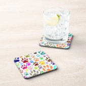 Bedrückte farbige Hundeschlittendrucke Getränkeuntersetzer (Rechte Seite)