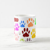 Bedrückte farbige Hundeschlittendrucke Kaffeetasse (Mittel)