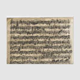 Bedrückte Gold Sheet Music Vintag Seidenpapier