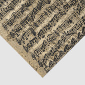 Bedrückte Gold Sheet Music Vintag Seidenpapier (Ausschnitt)