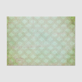 Bedrückte grüne Kunst-Déco Seidenpapier