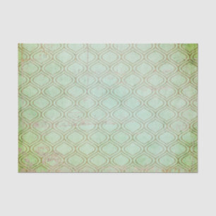 Bedrückte grüne Kunst-Déco Seidenpapier