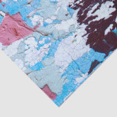 Bedrückte Grunge Red Paint Urban Loft DIY Dekorati Seidenpapier (Detail)