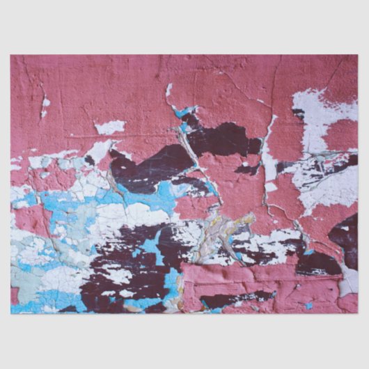 Bedrückte Grunge Red Paint Urban Loft DIY Dekorati Seidenpapier (Vorderseite)