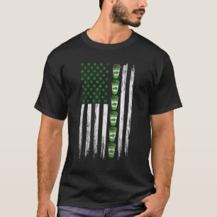 Bedrückte irische Flagge Kaffee St Patrick's T-Shirt