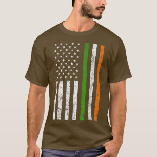 Bedrückte irische Flagge Saint Patrick's Day T-Shirt
