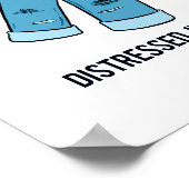 Bedrückte Jeans Fashion Pun Poster (Ecke)