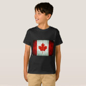 Bedruckte kanadische Flagge T-Shirt (Vorne ganz)
