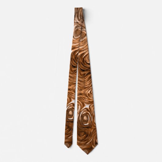Bedruckte Krawatte "Kupfer" (Rückseite)