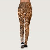 Bedruckte Leggings "Kupfer" (Rückseite)