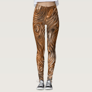 Bedruckte Leggings "Kupfer"