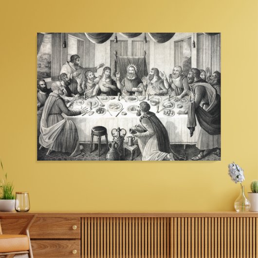 Bedruckte Leinwand "Das letzte Abendessen" (Insitu (Wohnzimmer))