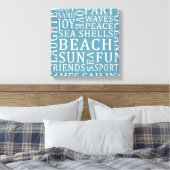Bedruckte Leinwand des Custom Color Beach House (Insitu (Schlafzimmer))