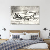 Bedruckte Leinwand "Sleigh Ride" (Insitu (Schlafzimmer))