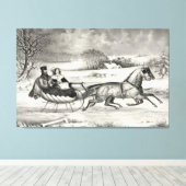 Bedruckte Leinwand "Sleigh Ride" (Insitu (Holzboden))