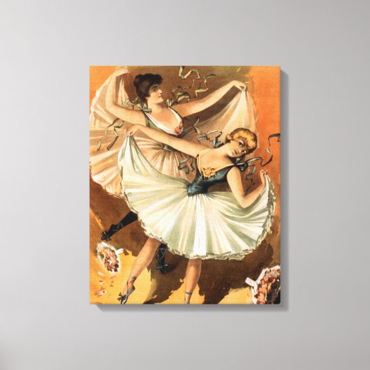 Bedruckte Leinwand "Zwei Ballerinas" (Vorderseite)