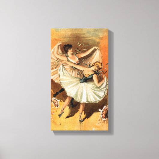 Bedruckte Leinwand "Zwei Ballerinas" (Vorderseite)