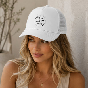 Bedruckte Logo-Mütze Business-Team-Mesh-Trucker- Truckerkappe