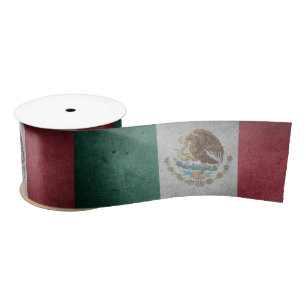 Bedruckte mexikanische Flagge Satinband