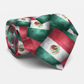 Bedrückte mexikanische Flaggen Krawatte (Gerollt)