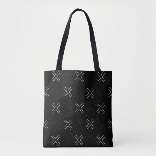 Bedruckte Mud Tuch X Design Tote Bag Tasche (Vorderseite)