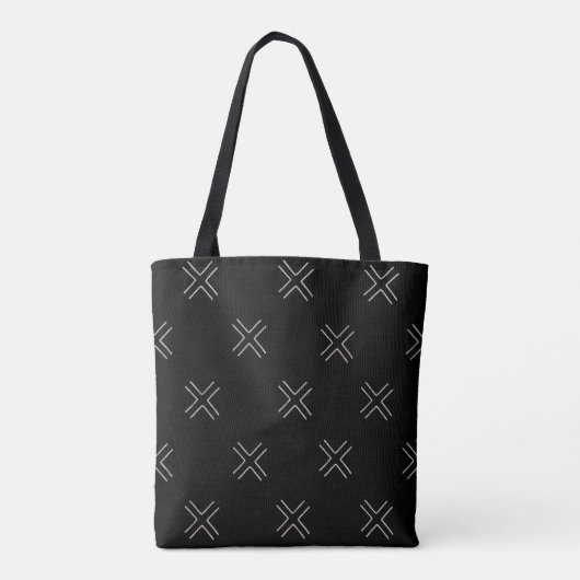 Bedruckte Mud Tuch X Design Tote Bag Tasche (Rückseite)