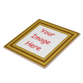 Bedruckte Personalisierte Bild- und Goldrahmen Fliese (Seite)