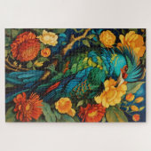 Bedrückte Quetzal Majestät Puzzle (Horizontal)