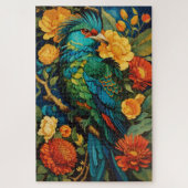Bedrückte Quetzal Majestät Puzzle (Vertikal)