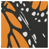 Bedruckte Stoffe, in Schwarz & Weiß & Orange Stoff (Nahaufnahme)