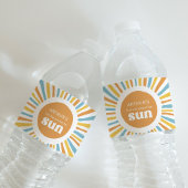 Bedruckte Sun Birthday Wasser Flaschen Etiketten