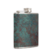 Bedruckte, umhüllte, korrosionsbeständige "Kupfer" Flachmann (Rechts)