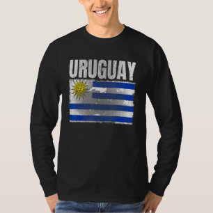 Bedrückte Uruguay-Flagge Grafik für Männer Frauen  T-Shirt