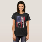Bedrückte US-Flagge Bowling Patriotic Bowler Men W T-Shirt (Vorne ganz)