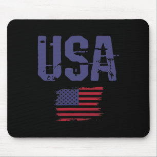 Bedrückte US-Männer Frauen sterben am 4. Juli an P Mousepad