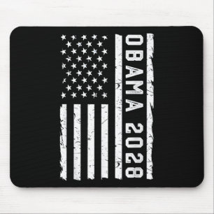 Bedrückte Vintage Amerika-Fahne Obama für Präsiden Mousepad
