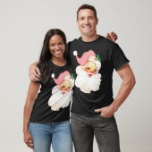 Bedrückte Vintage Rosa Weihnachtsmann Rosa Weihnac T-Shirt (Unisex)