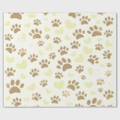 Bedrückte Vintage Sepia-Hundepapierdrucke und -her Geschenkpapier (Flach)